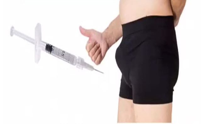injection dans le pénis